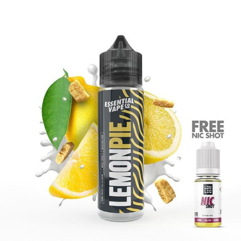 Essential Vape Co Lemon Pie 50ml Short Fill E-Liquid